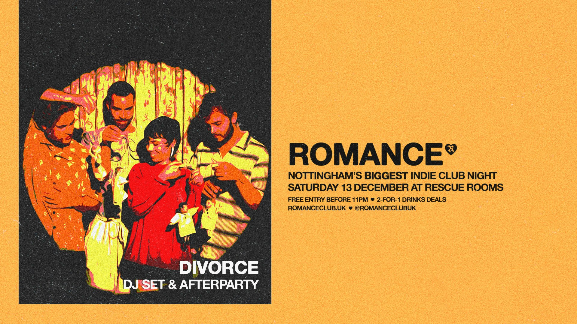 WINTER ROMANCE 🤍 Divorce DJ Set ﻿🩷 Nottingham’s biggest indie club night