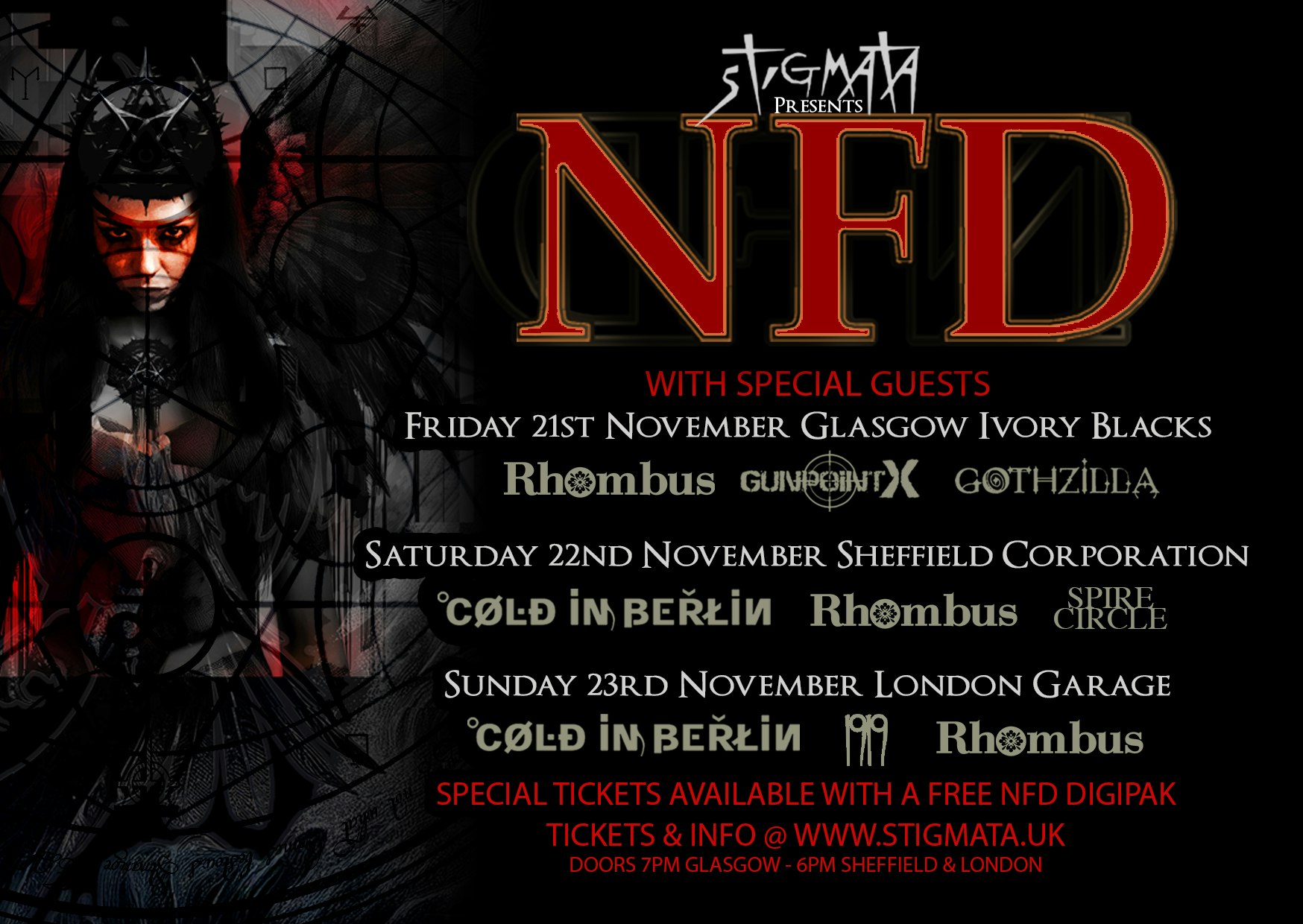 NFD + Special Guests: RHOMBUS + GUNPOINT & GOTHZILLA