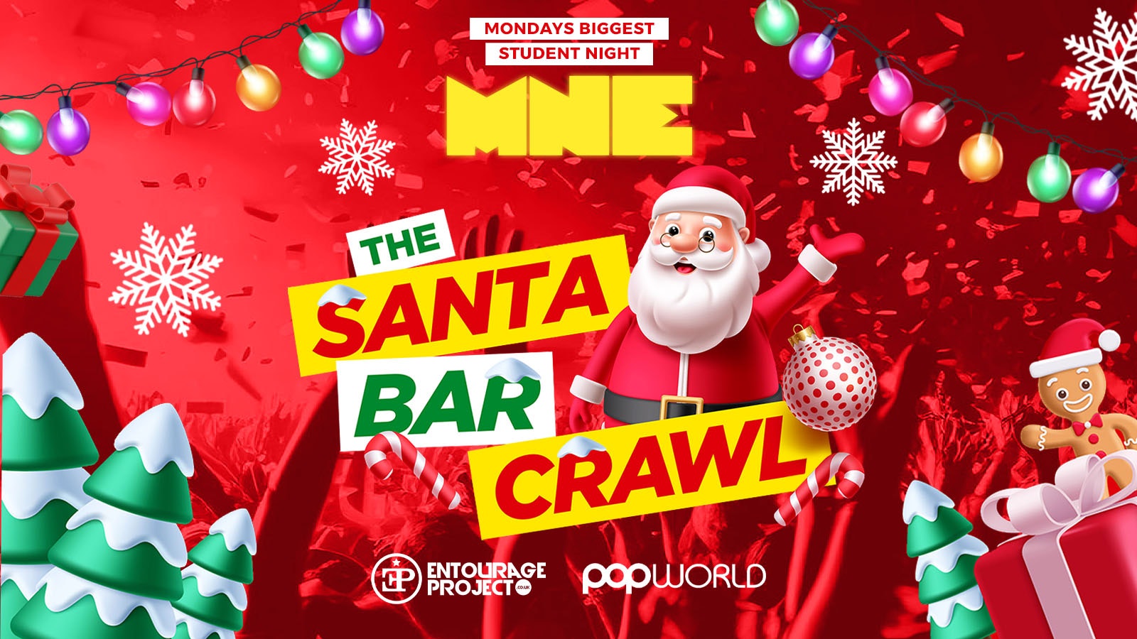 MNE – SANTA BAR CRAWL🎅🏻🎄(TICKETS INCLUDE COSTUME)