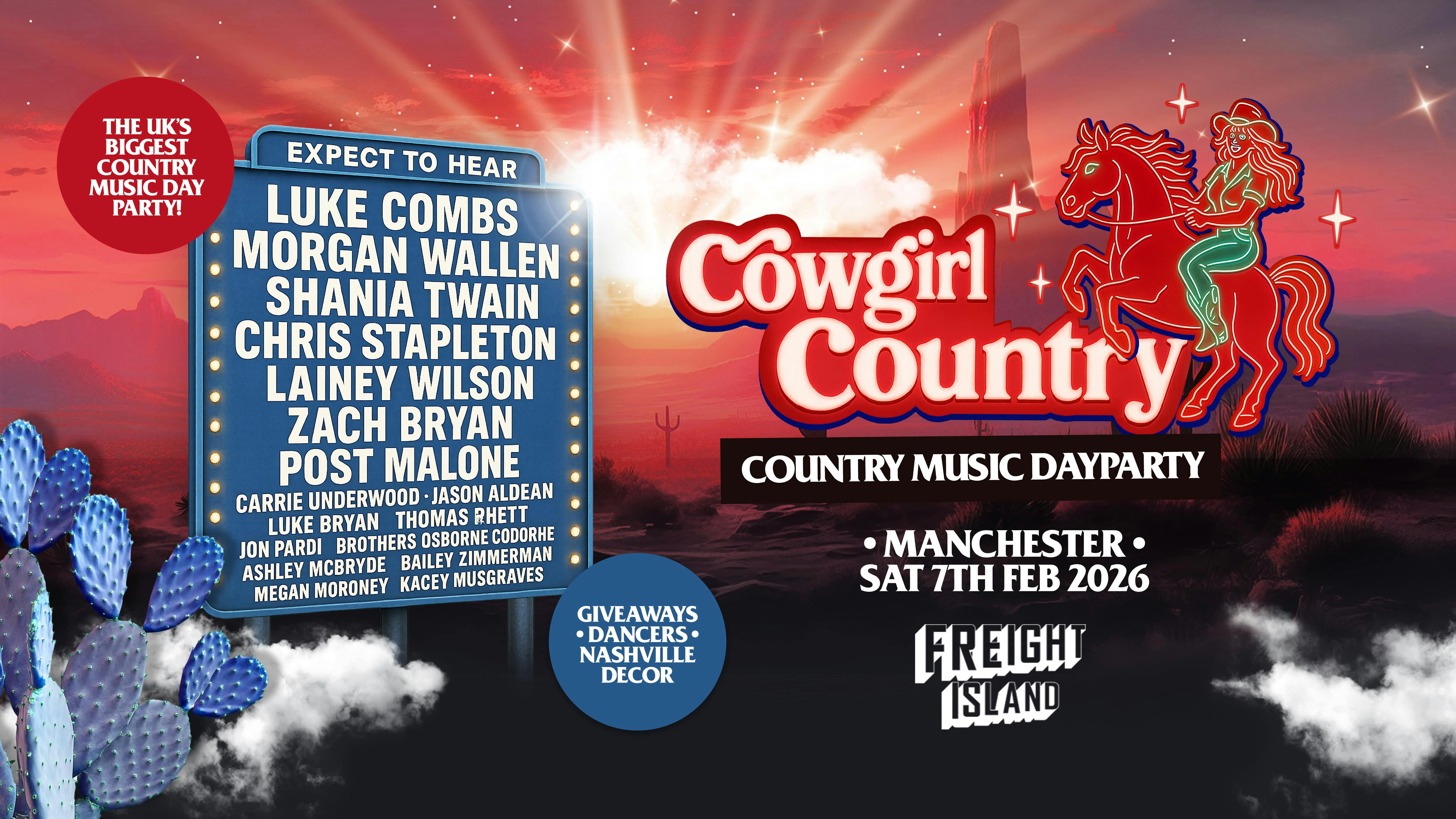 Cowgirl Country – Manchester – 🤠 Country Music Dayparty!  [LAST TICKETS!]