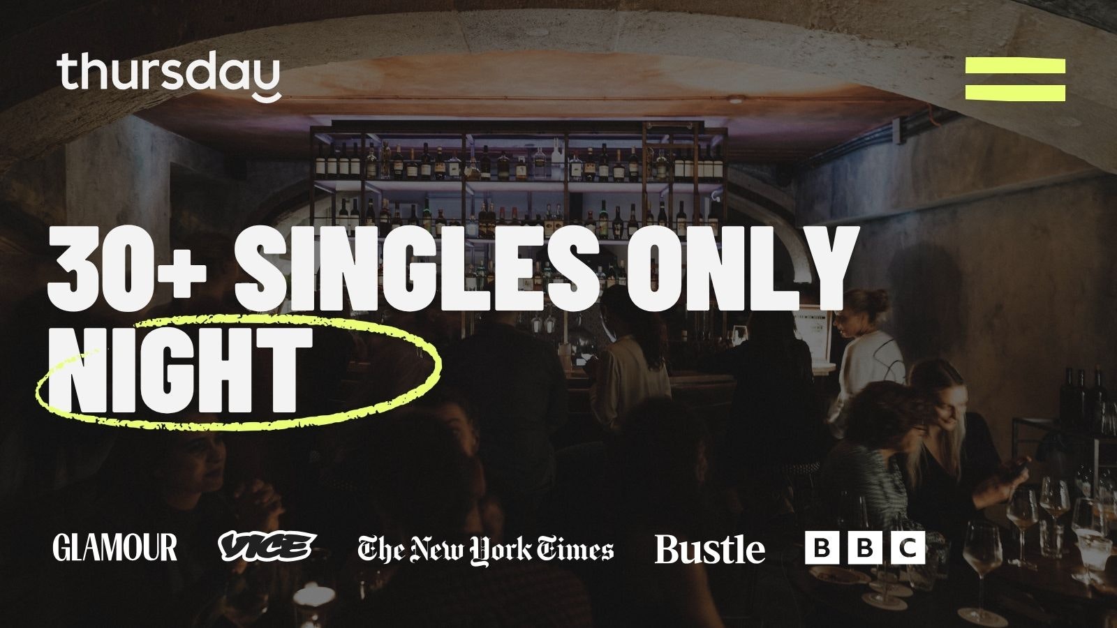 Thursday | 30+ Singles Night | Arco Bar