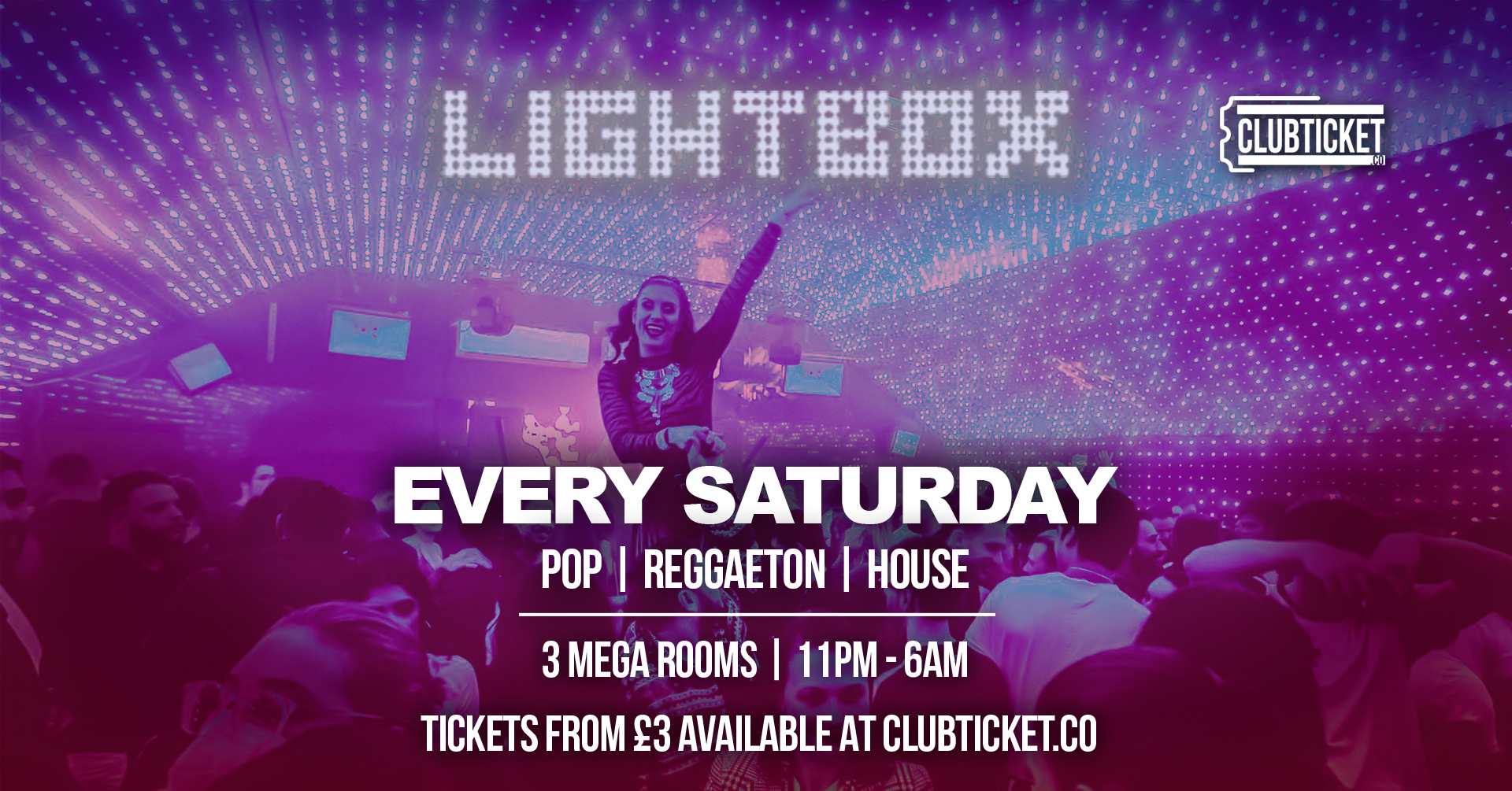 LIGHTBOX EVERY SATURDAY at Lightbox London, London on 10th Jan | Fatsoma