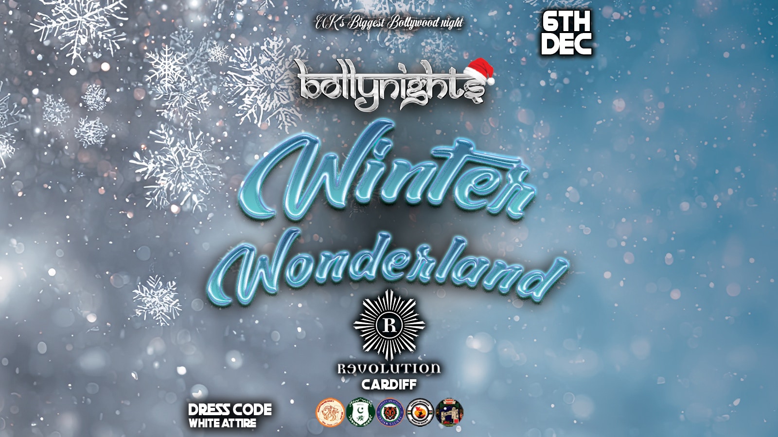 Bollynights Cardiff – Winter Wonderland | Saturday 6th December | Revolution Cardiff