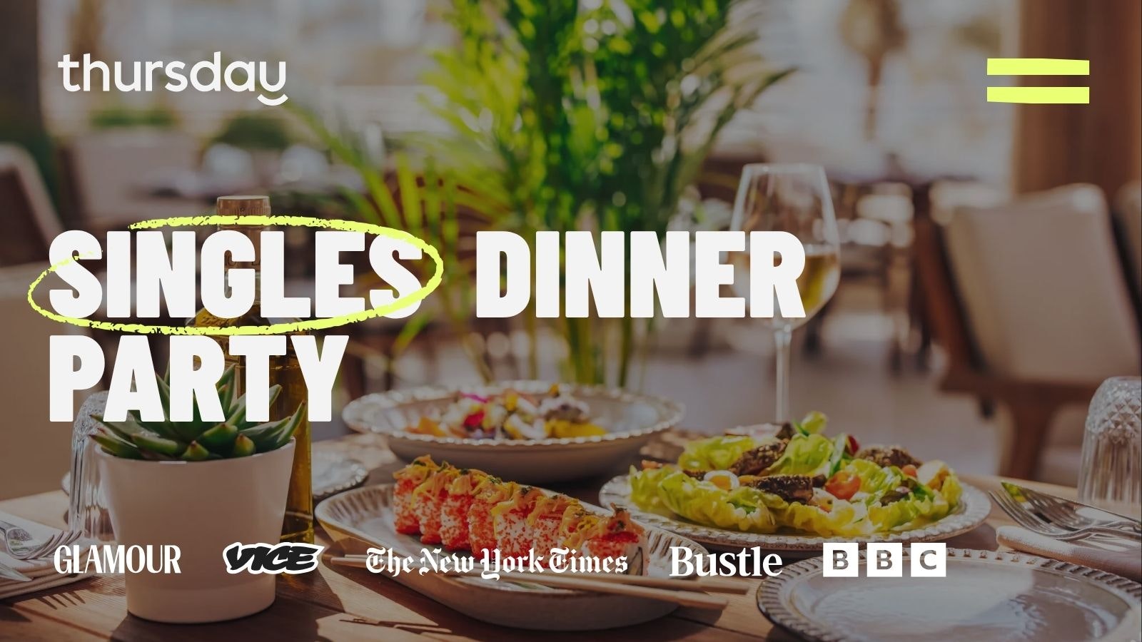THURSDAY | DINNER PARTY | ULA | THE PALM