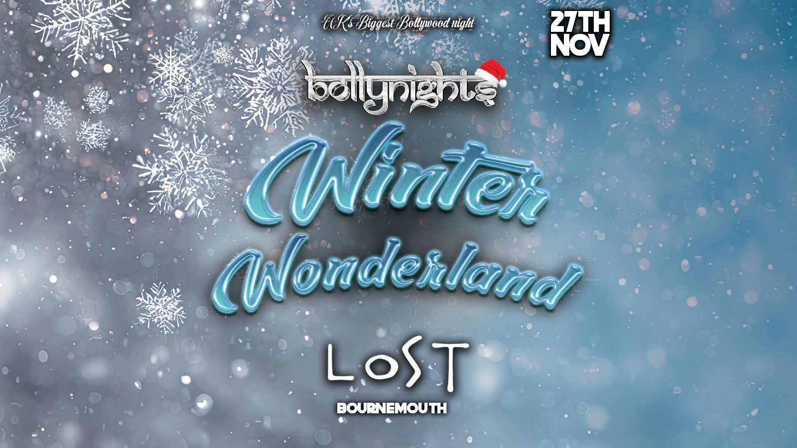 Bollynights Bournemouth – Winter Wonderland | Thursday 27th November