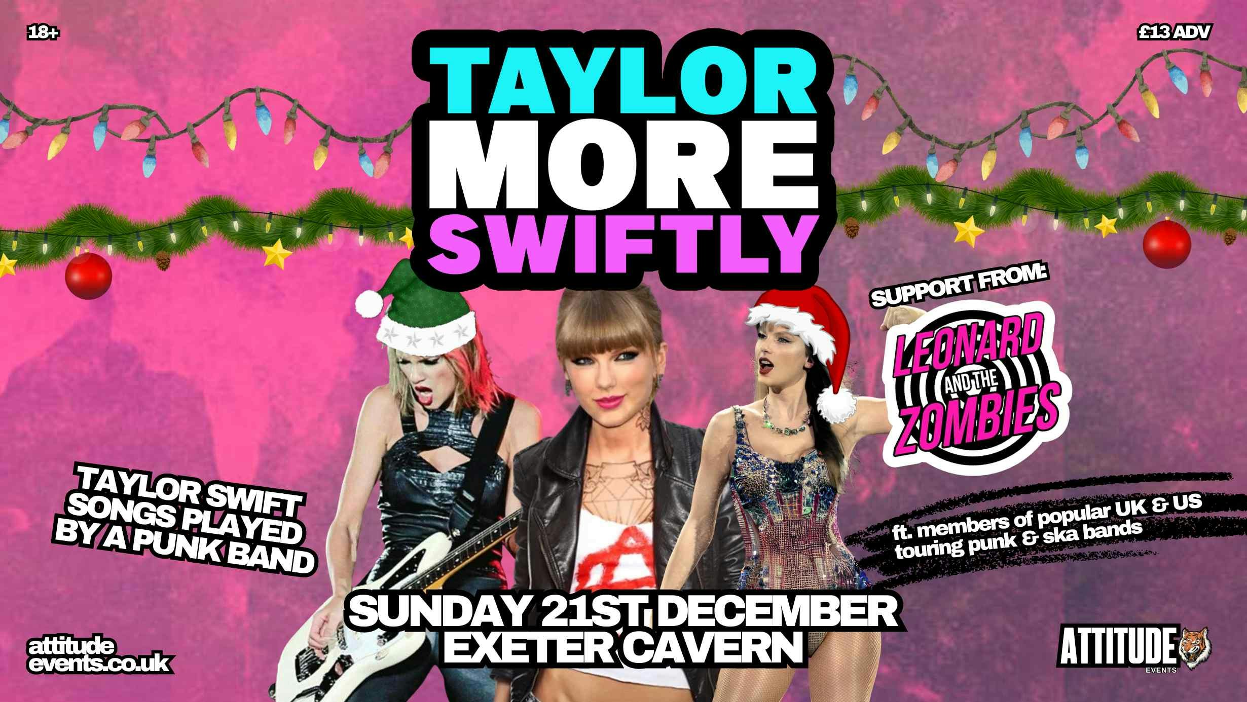 Taylor More Swiftly (Punk Rock Tribute to Taylor Swift) ✘ Leonard & The Zombies @ Cavern, Exeter
