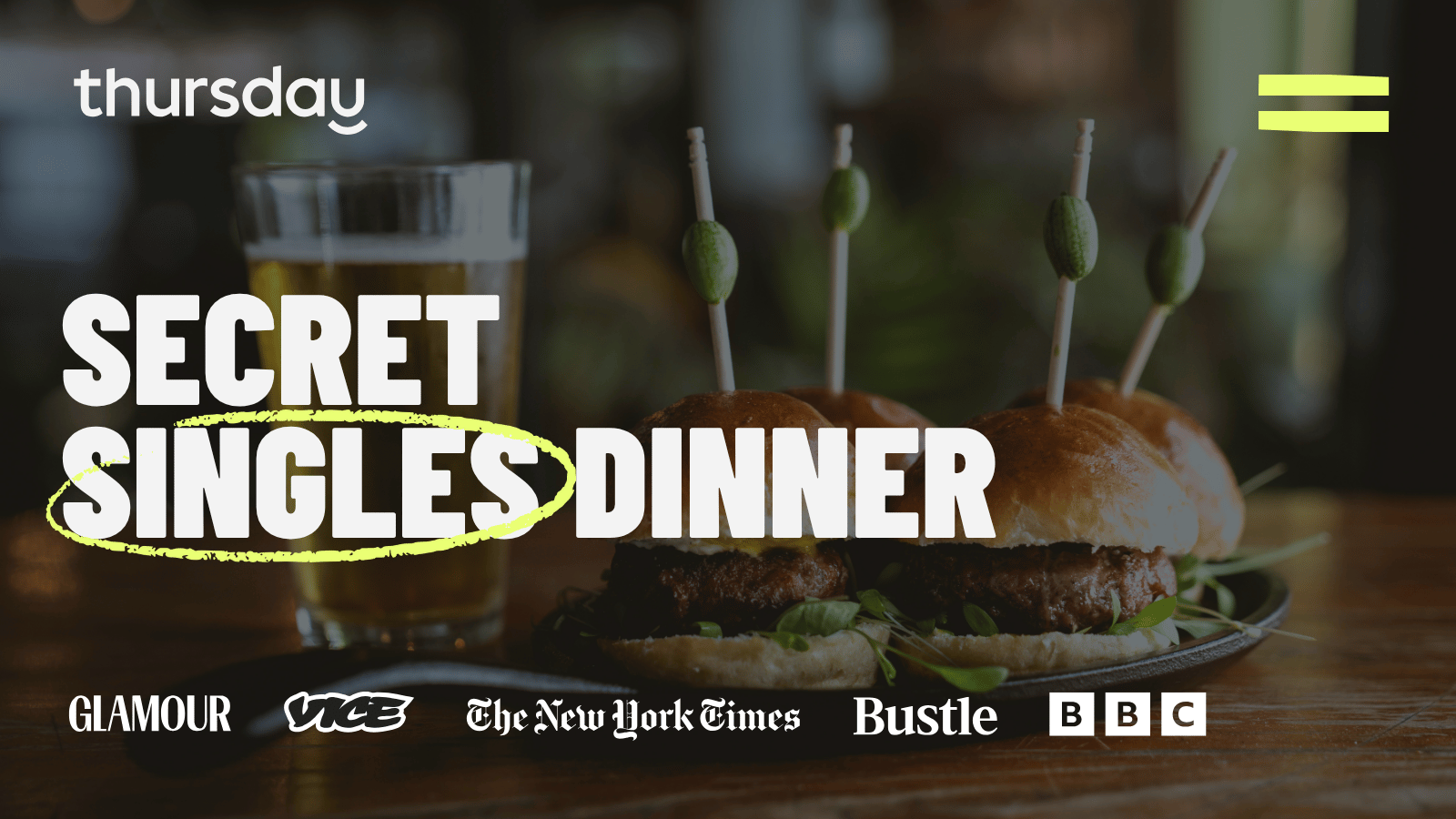 Thursday Dinner | Secret Singles Spice (24-29) | ByWard Market