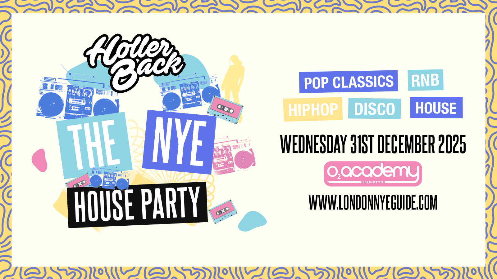 The New Years Eve House Party – O2 Academy Islington 🕰️ 🍒