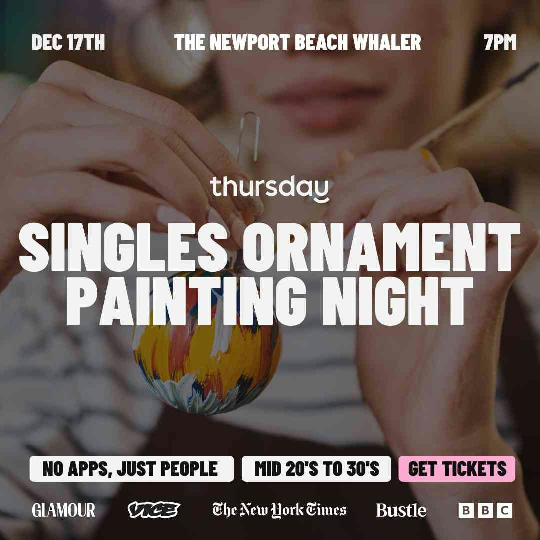 Wednesday | Ornament Painting Night at The Whaler | Orange County