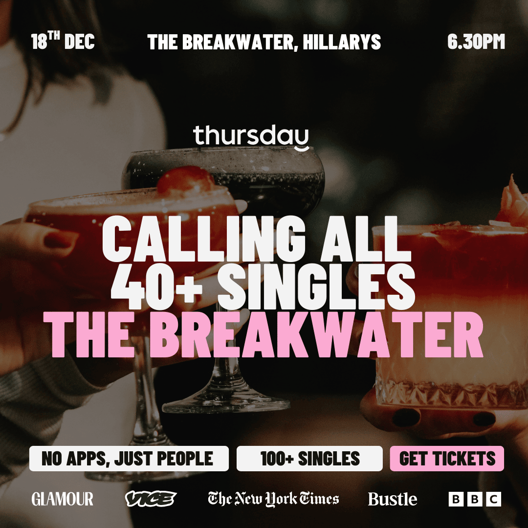 Thursday | 40+ Singles End Of Year Celebration @The Breakwater | Hillarys (40+)