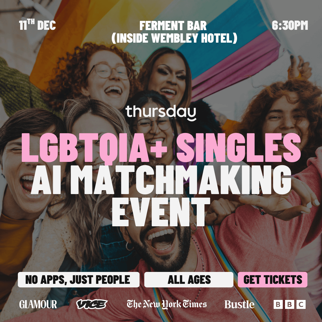 Thursday | Find Your Mystery Match (LGBTQIA+ AI Matchbox Event) – Ferment Wembley