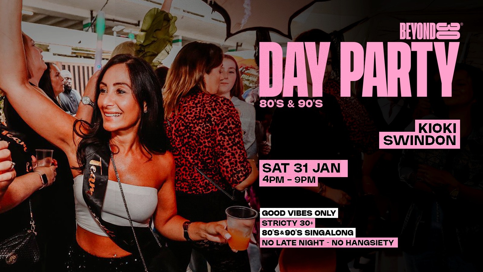 80s & 90s Over 30s Daytime Clubbing – SWINDON🕺🏽