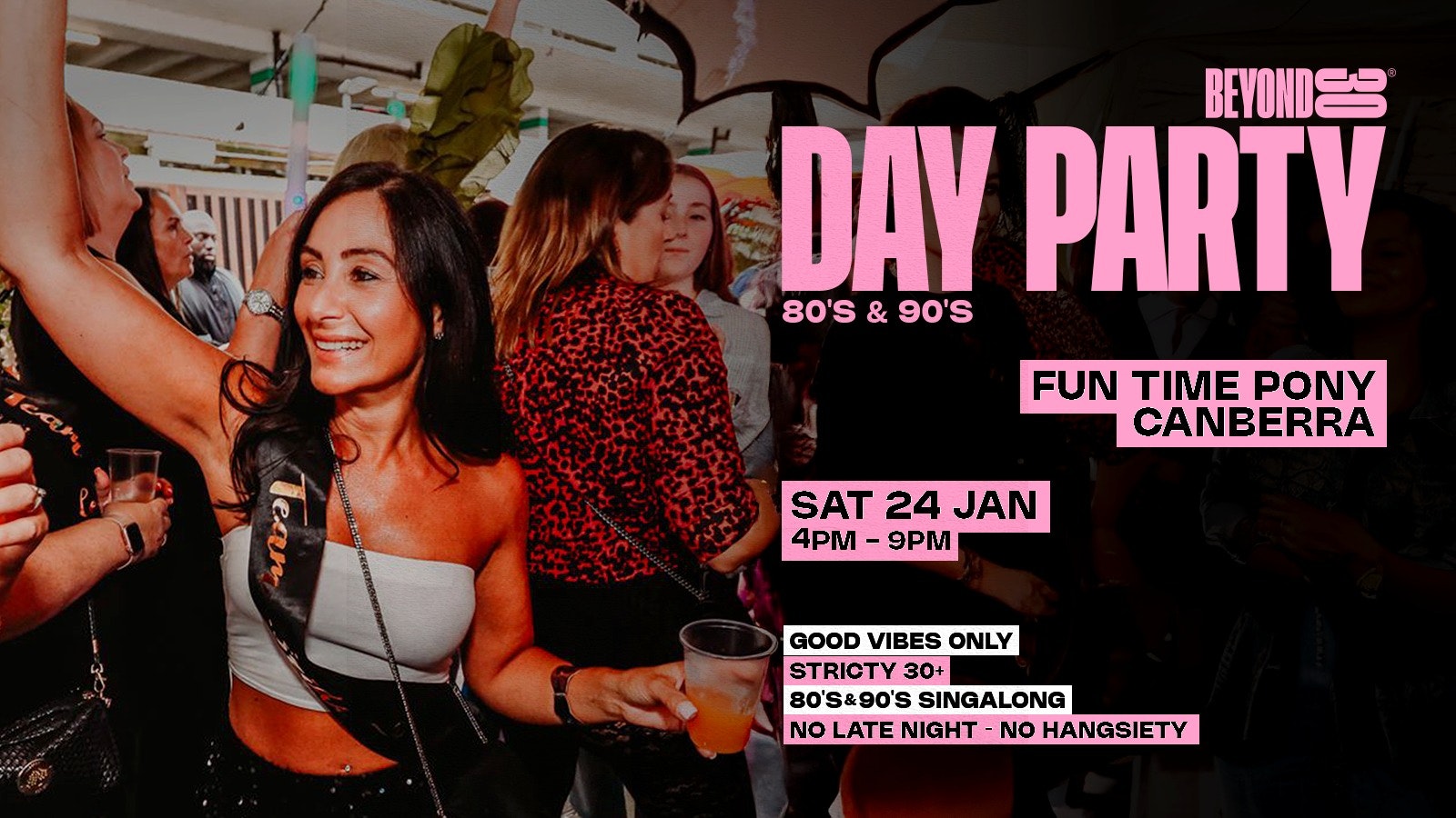 80s & 90s Over 30s Daytime Clubbing – CANBERRA🕺🏽