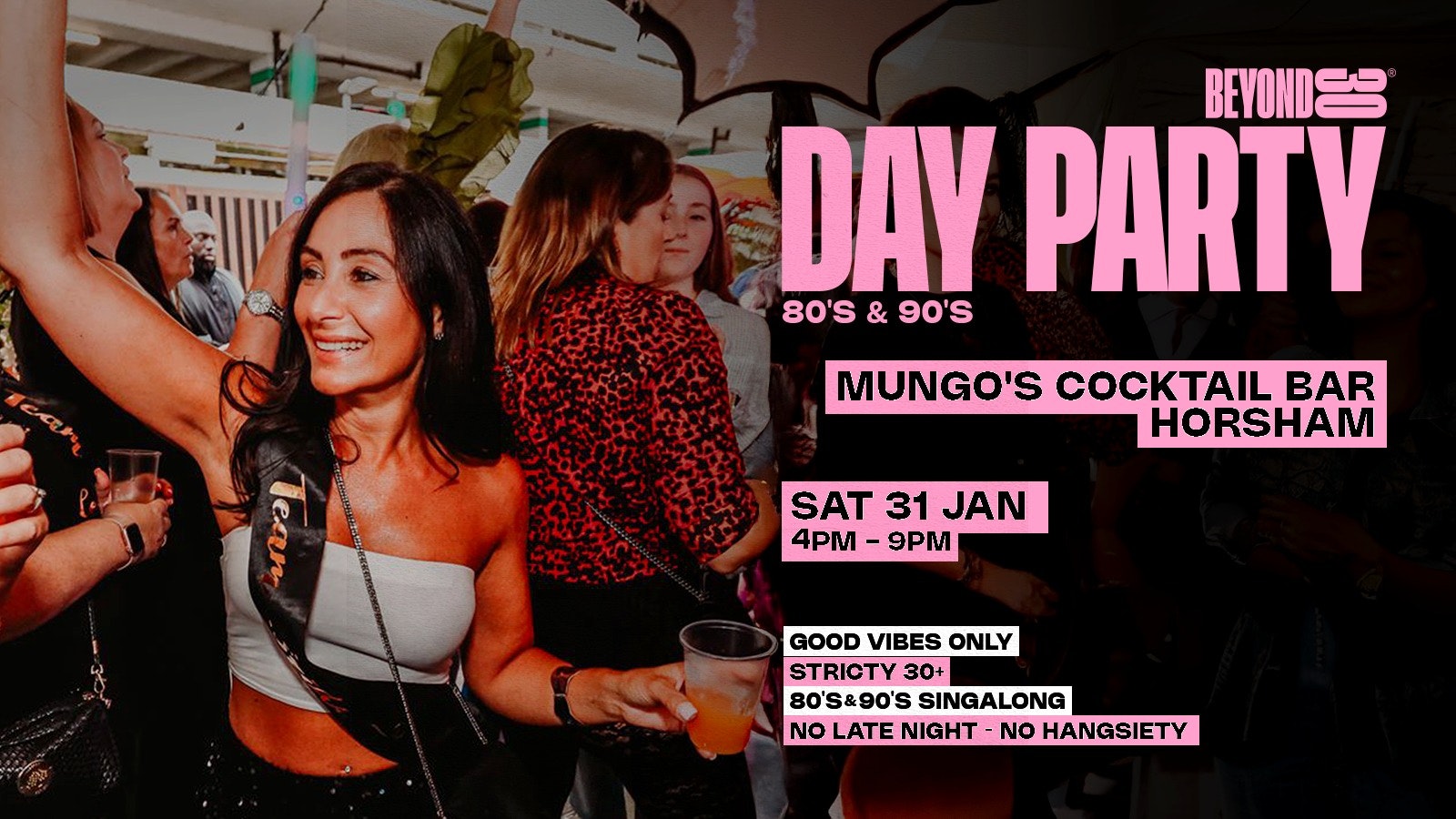 80s & 90s Over 30s Daytime Clubbing – HORSHAM🕺🏽