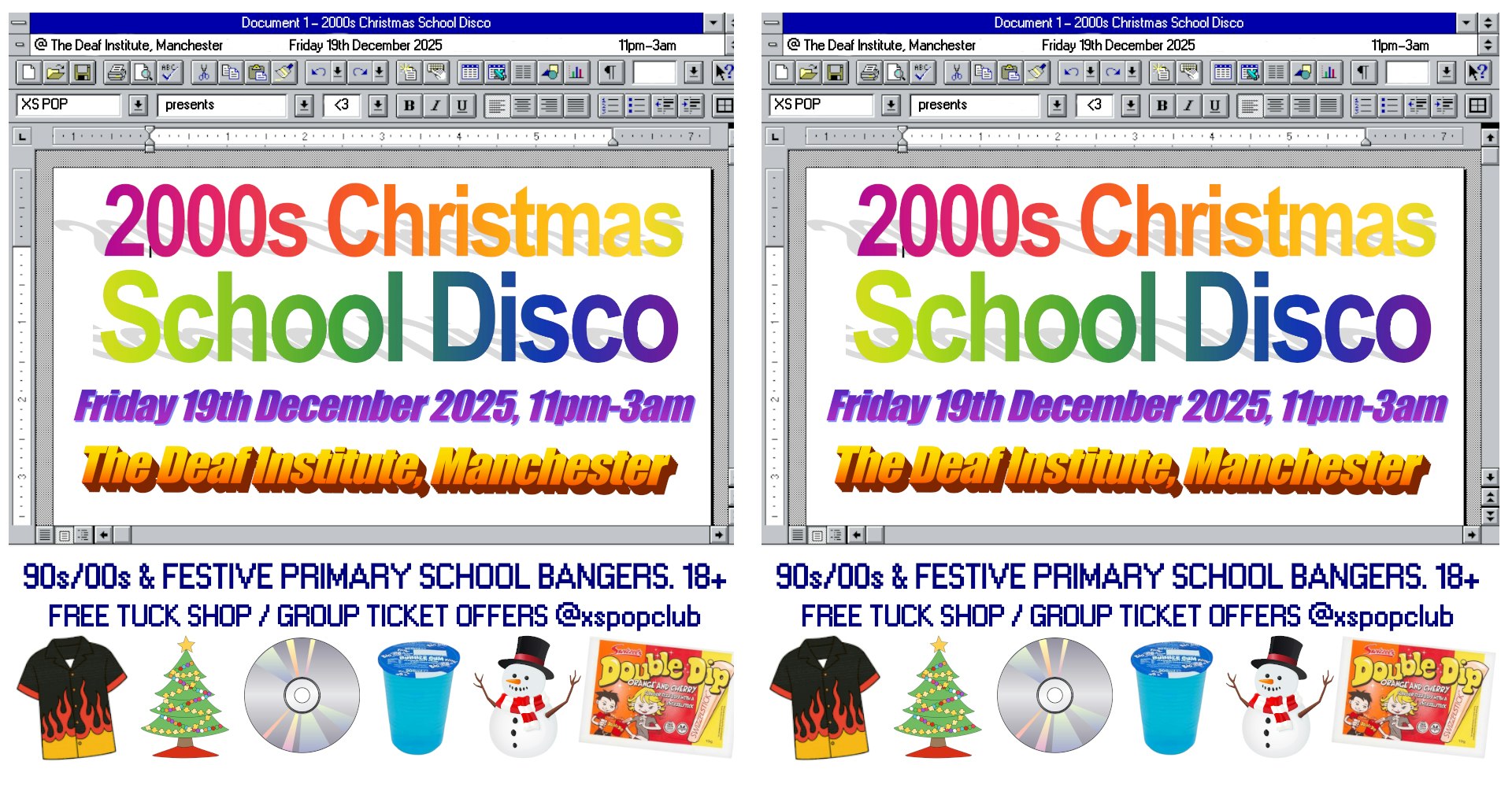 2000s Christmas School Disco