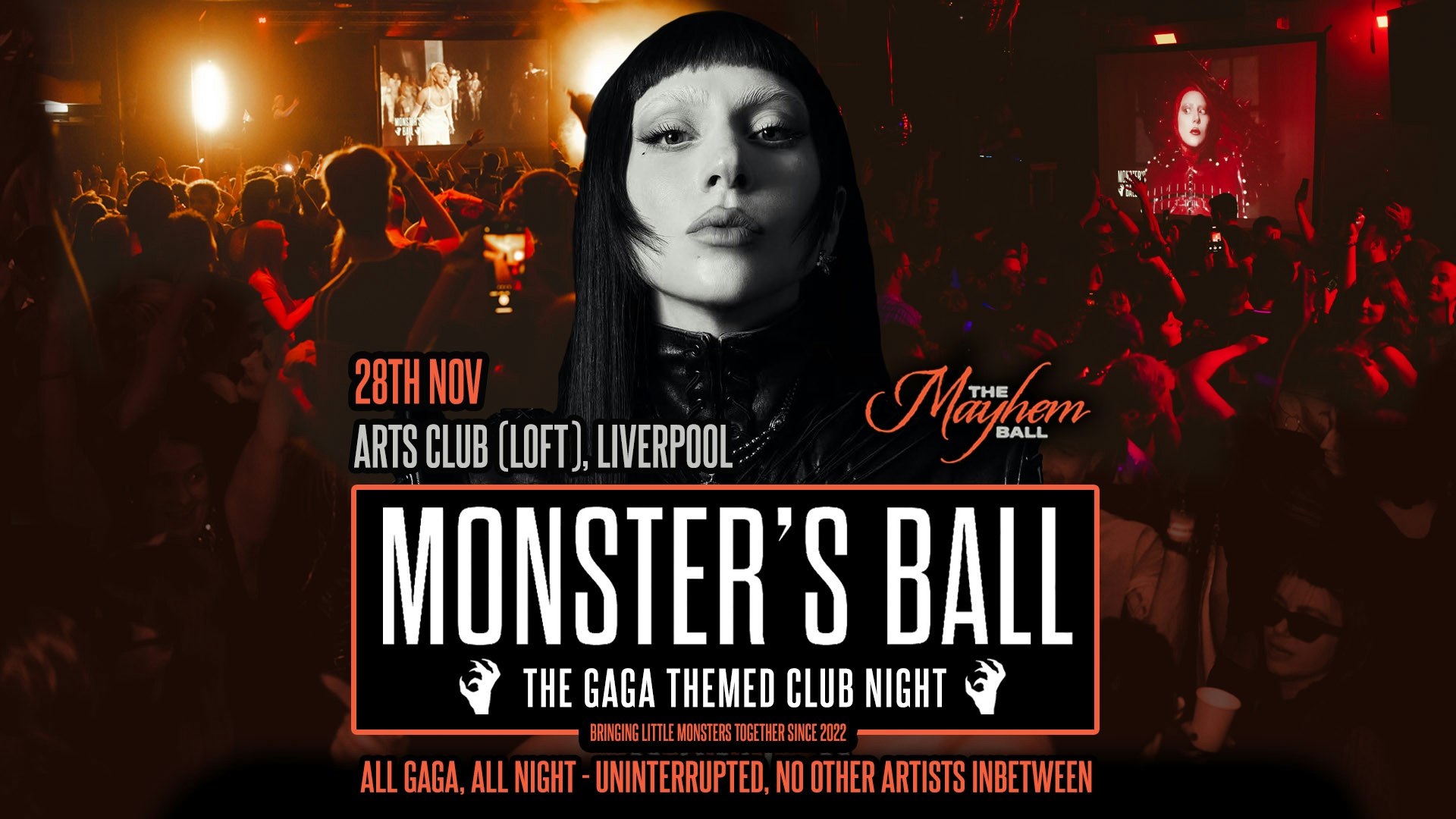 Monster’s Ball: MAYHEM BALL – The Lady Gaga Club Night