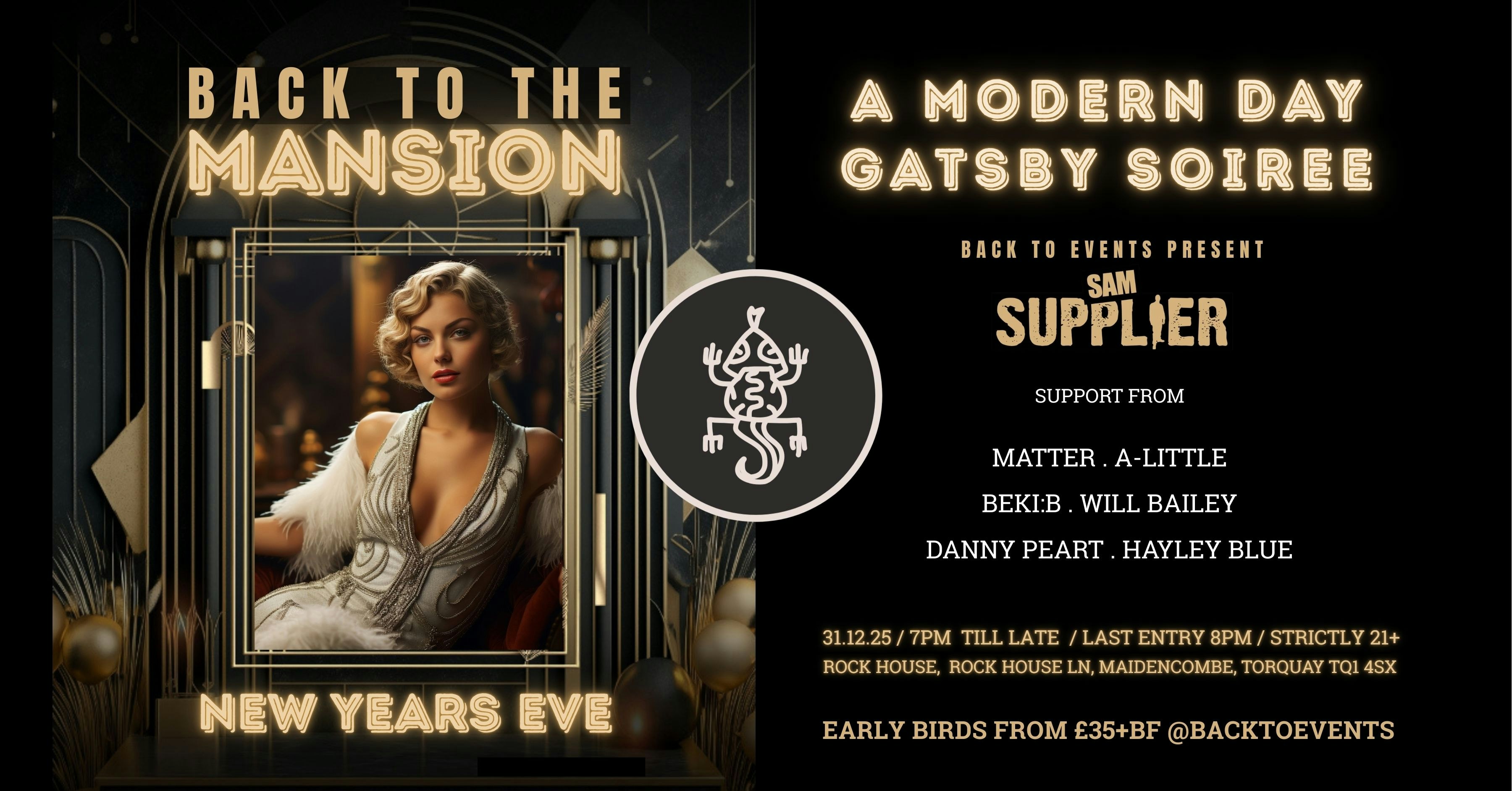 Back To The Mansion New Year’s Eve Gatsby Soiree