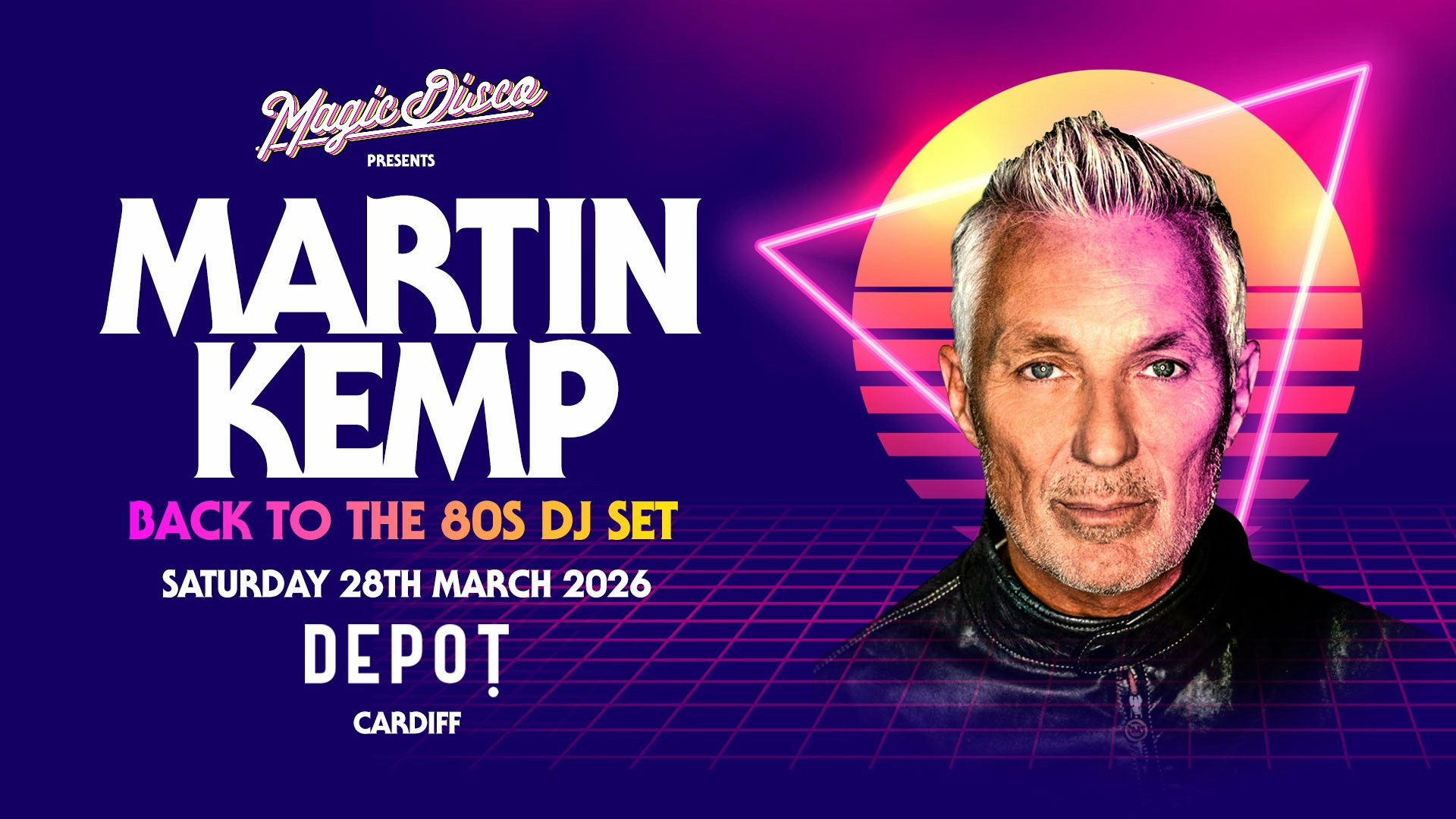 Martin Kemp Live DJ set – Back to the 80’s – Cardiff