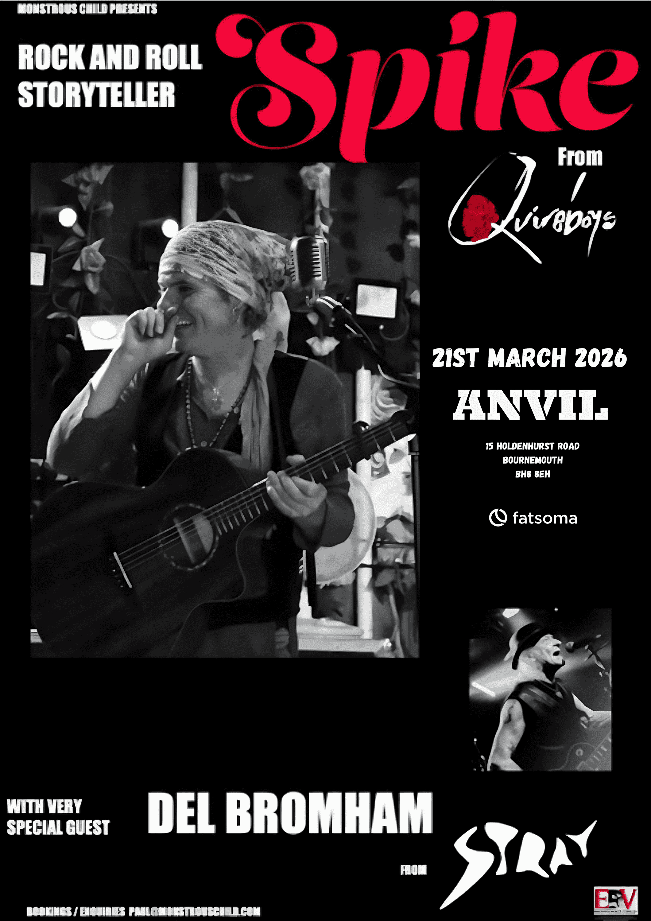 Spike (Quireboys) and Del Bromham (Stray)