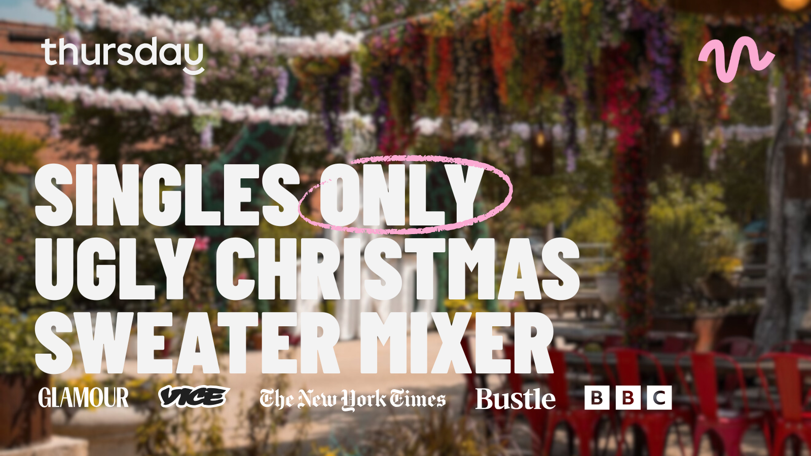 Thursday | Ugly Sweaters, Cute People 25+ | Elsewhere Garden Bar & Kitchen