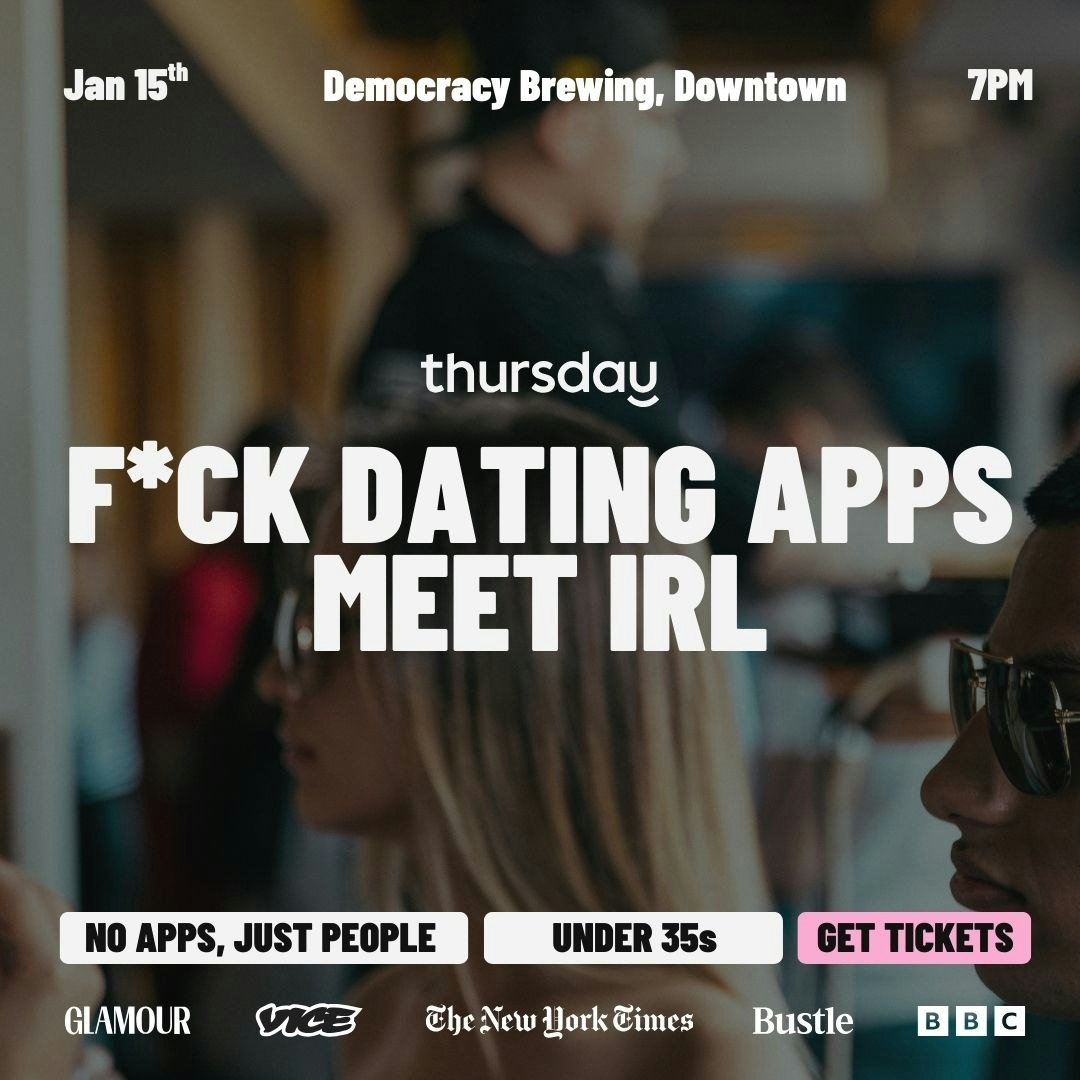 Thursday | Democracy Brewing (Under 35s) | Downtown