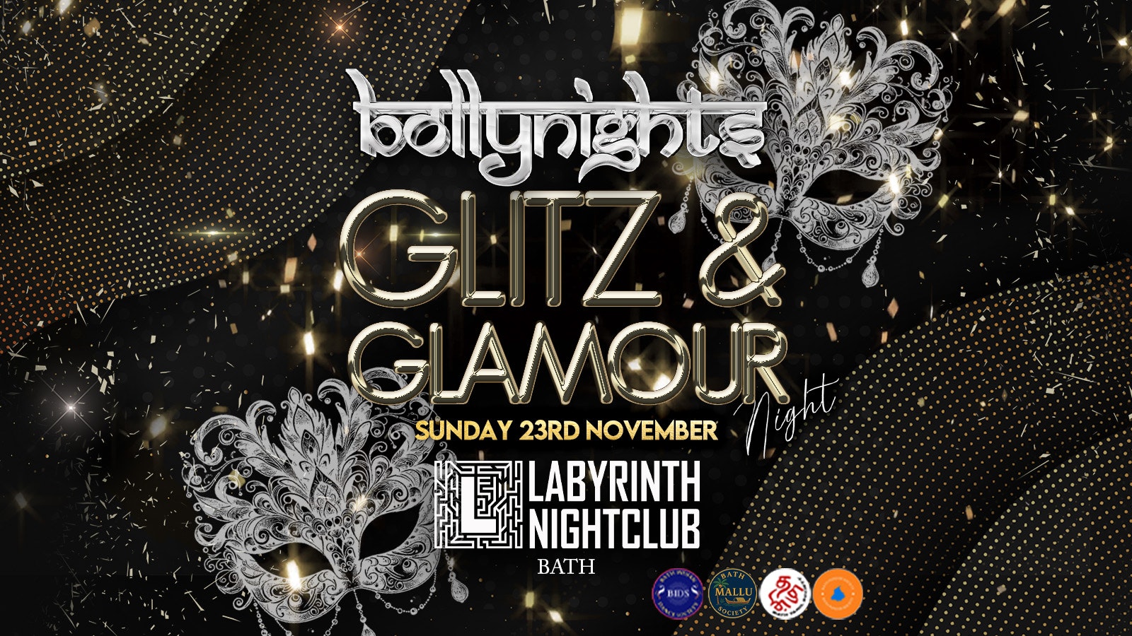 Bath Bollynights – Glitz & Glamour | Sunday 23rd November | Labyrinth Nightclub