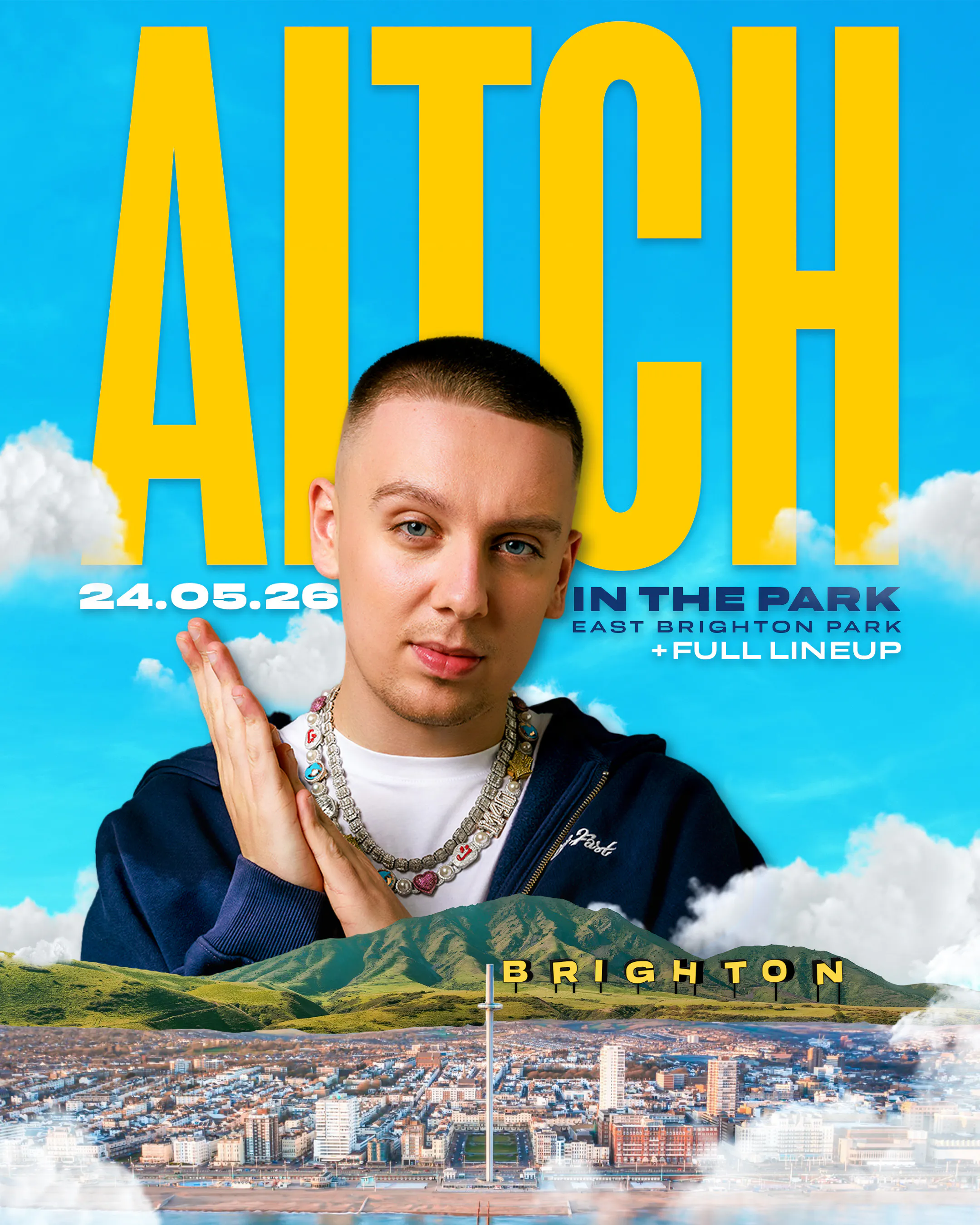 Aitch Live at East Brighton Park 2026 at Waterhall 3G Football & Rugby ...
