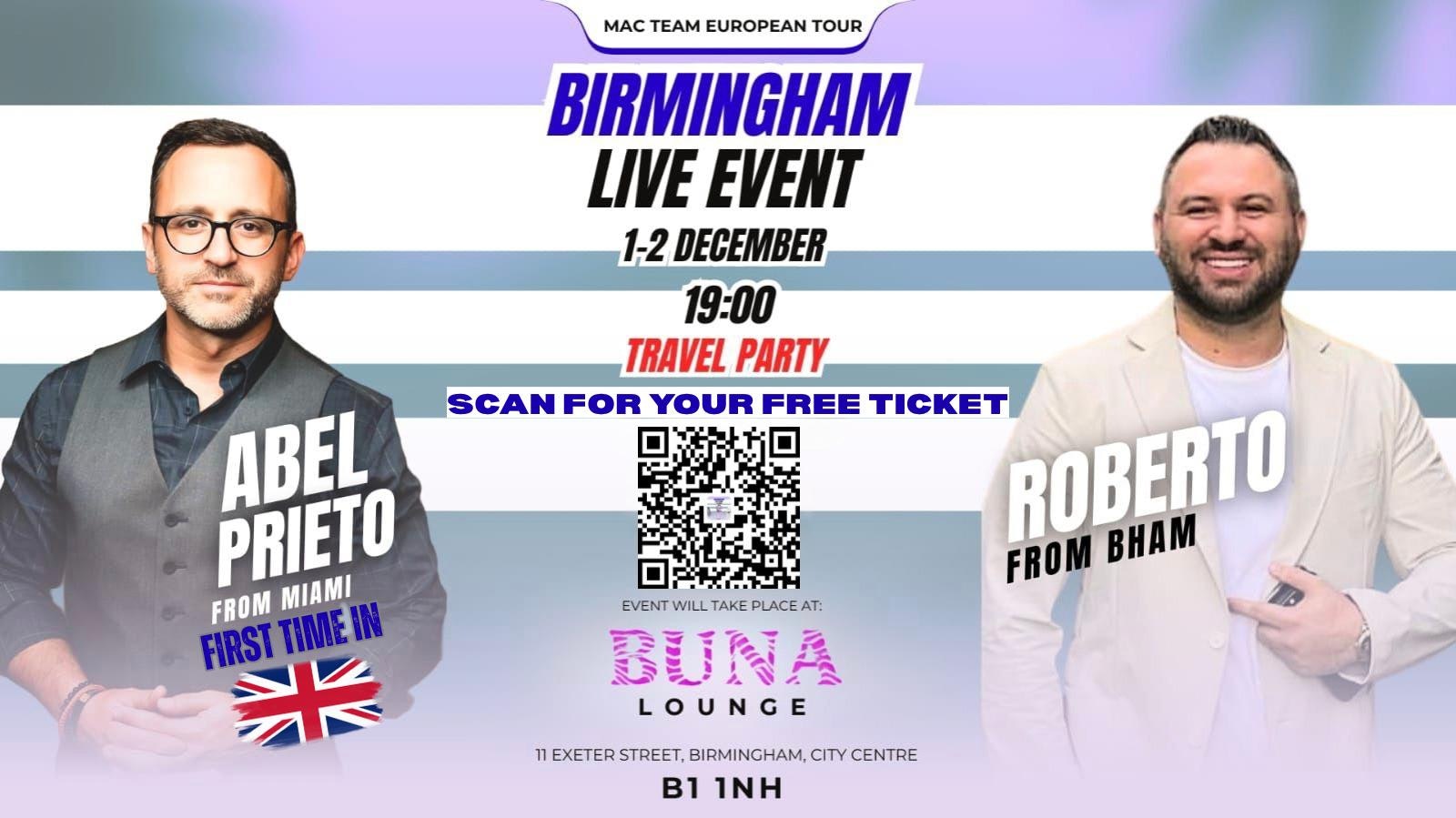 Learn How To Make Money Online & Travel the World – Free Live Event in Brum