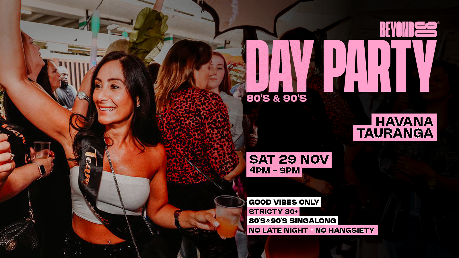 80s & 90s Over 30s Daytime Clubbing – TAURANGA 🕺🏽