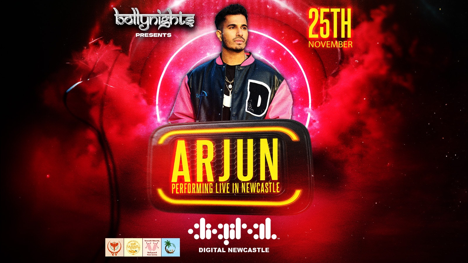 Bollynights Newcastle – Arjun Live | Tuesday 25th November | Digital