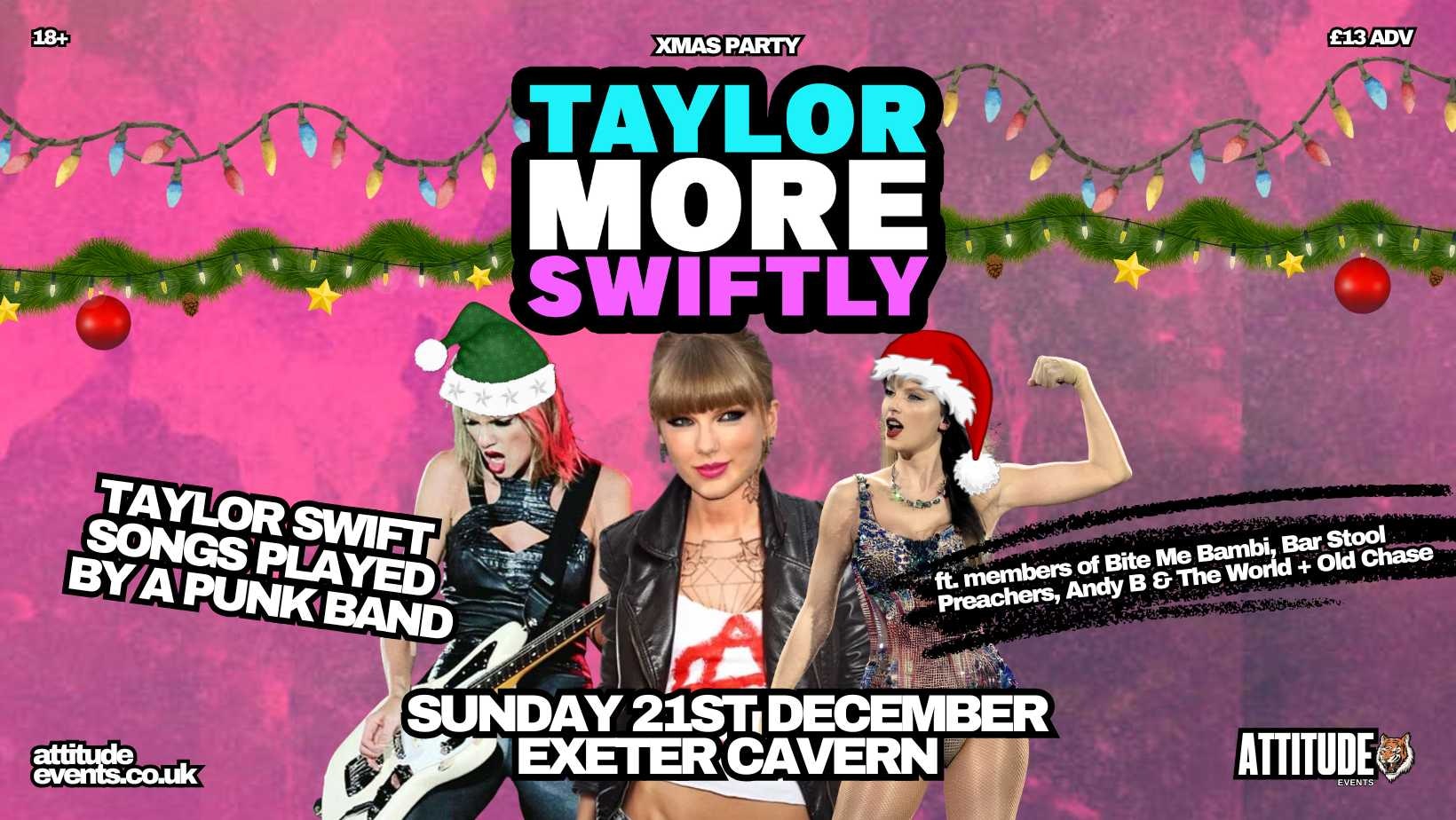 Taylor More Swiftly (Punk Rock Tribute to Taylor Swift) ✘ Support @ Cavern, Exeter