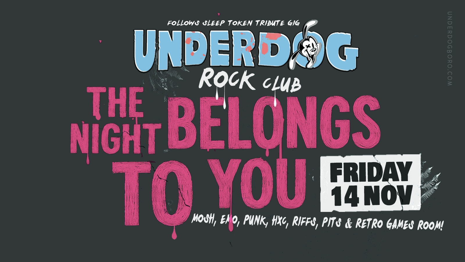 Underdog Rock Club 🤘 The Night Belongs to You!