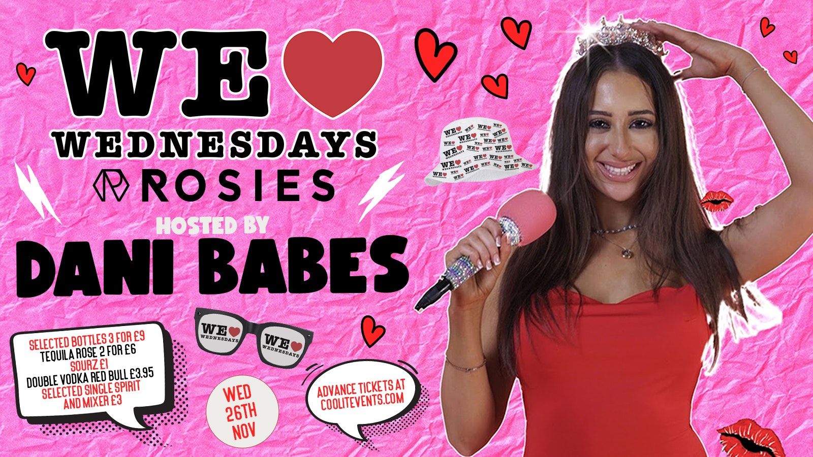 WE LOVE ❤️ WEDNESDAYS  – Hosted by DANI BABES (TIKTOK) – Chester’s BIGGEST Student Night