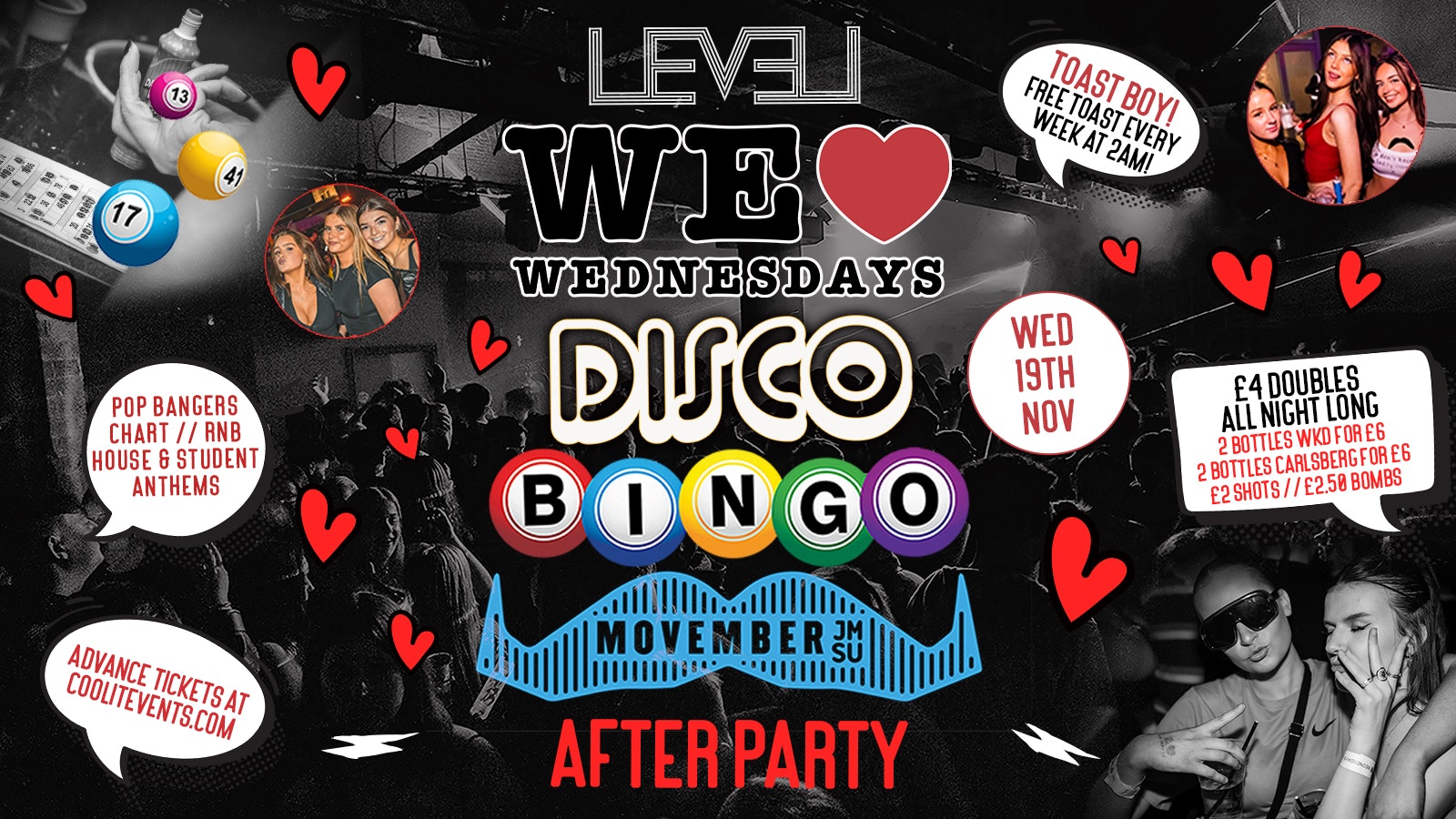 WE LOVE ❤️ WEDNESDAYS : DISCO BINGO AFTER PARTY – LIVERPOOL’S LEGENDARY WEDNESDAY NIGHT