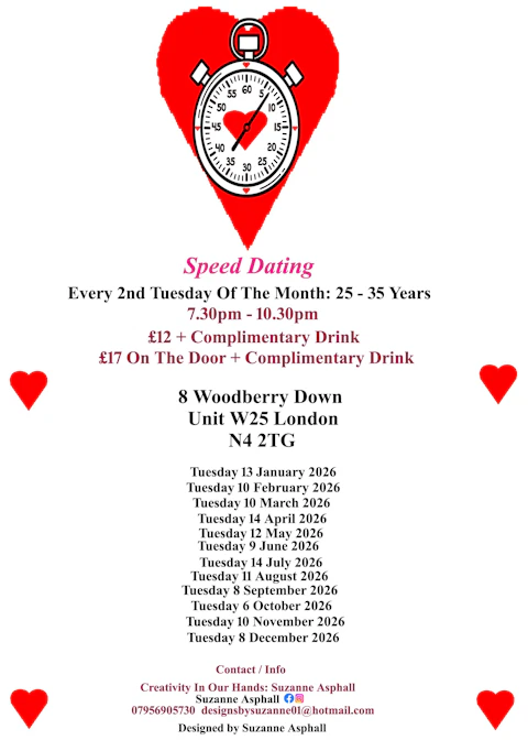 Speed Dating 25 - 35 years Tuesdays