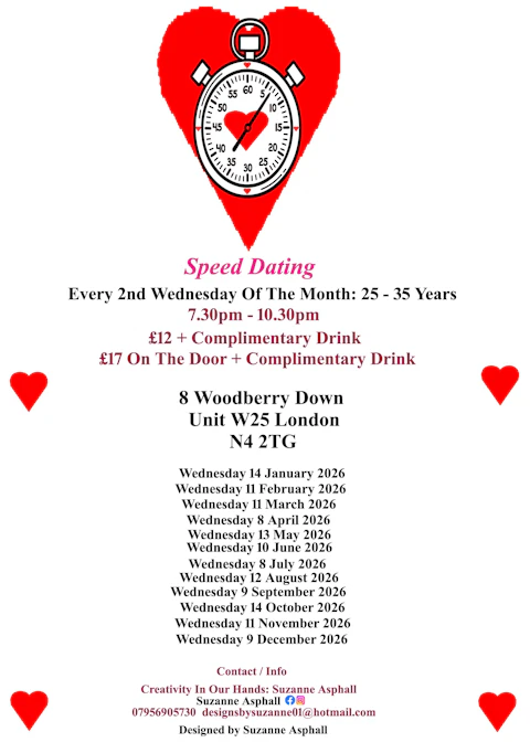Speed Dating 25 - 35 years Wednesdays