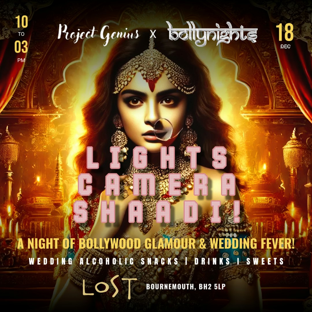 🎬 Lights, Camera, Shaadi! — A Night of Bollywood Glamour & Wedding Fever 💍