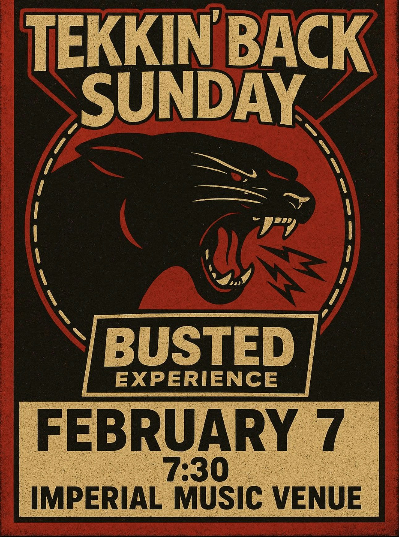 TEKKIN BACK SUNDAY + BUSTED EXPERIENCE