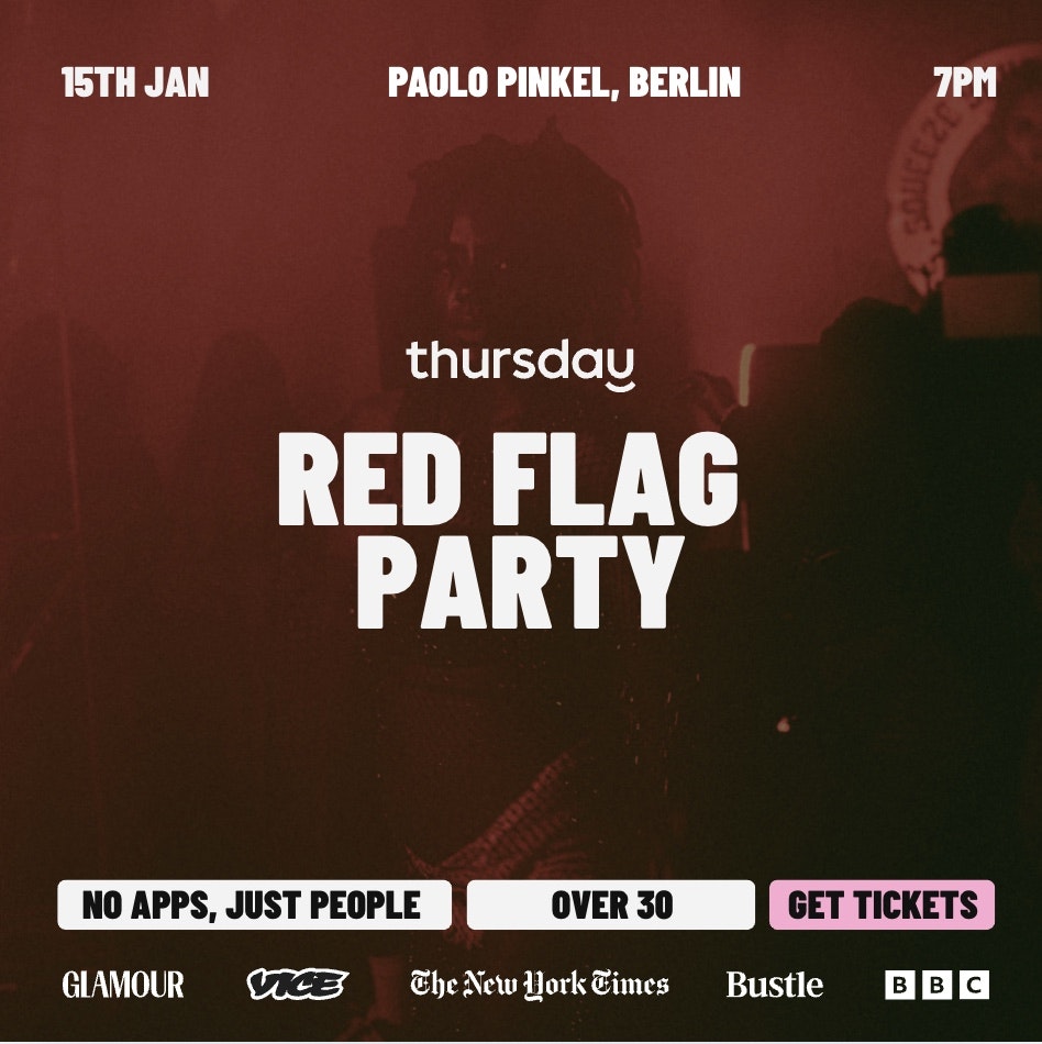 Thursday | Red Flag Party (30+) | Berlin