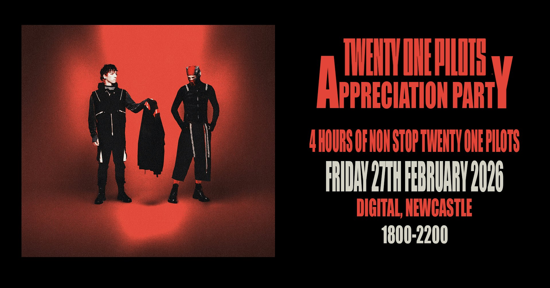 Twenty One Pilots Appreciation Party  (Newcastle)