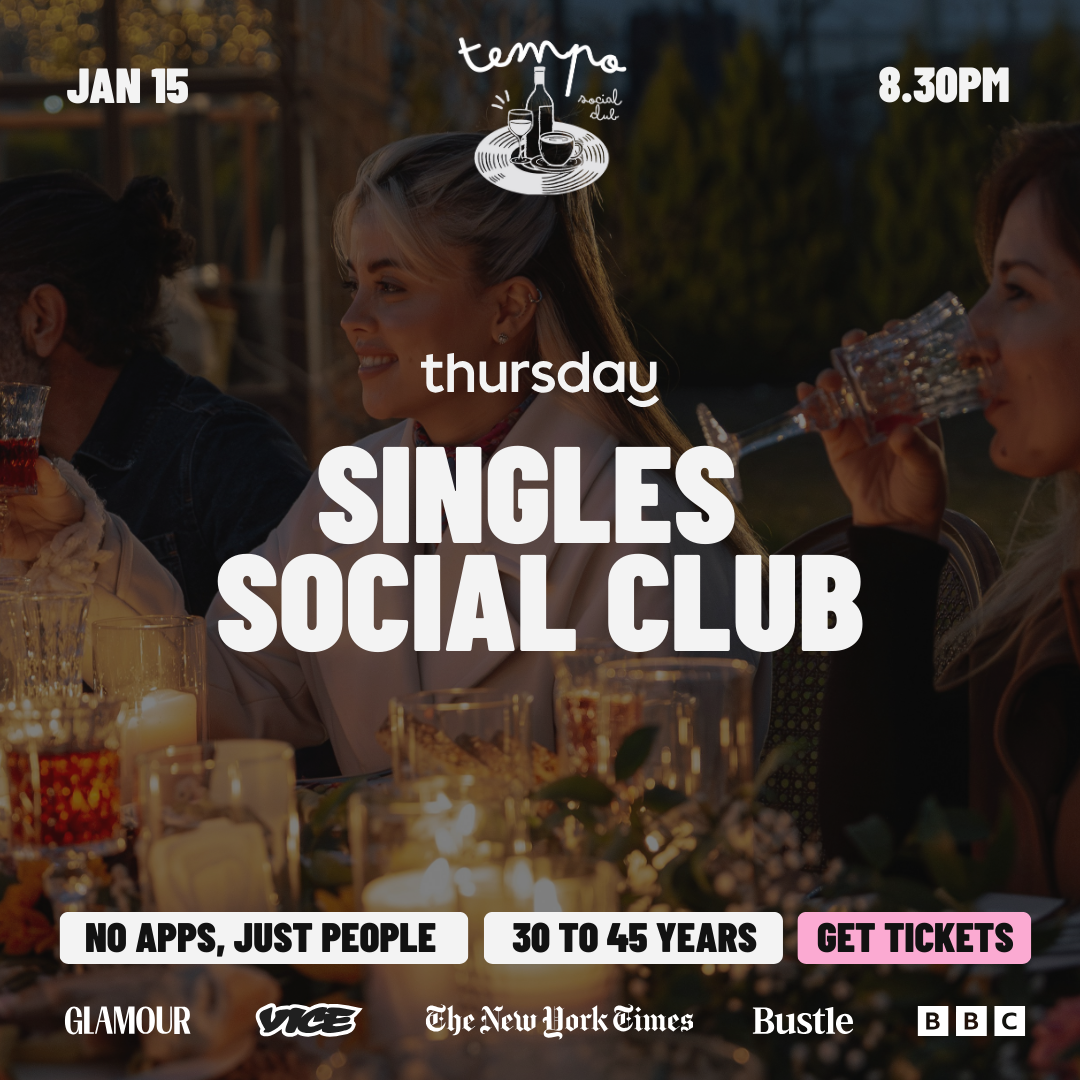 Thursday | Singles Social Club | Athens | 30 – 45