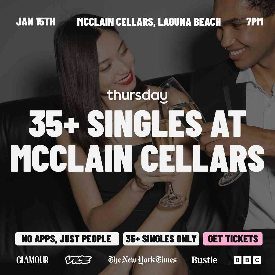 Thursday | McClain Cellars (35+ event) | Orange County