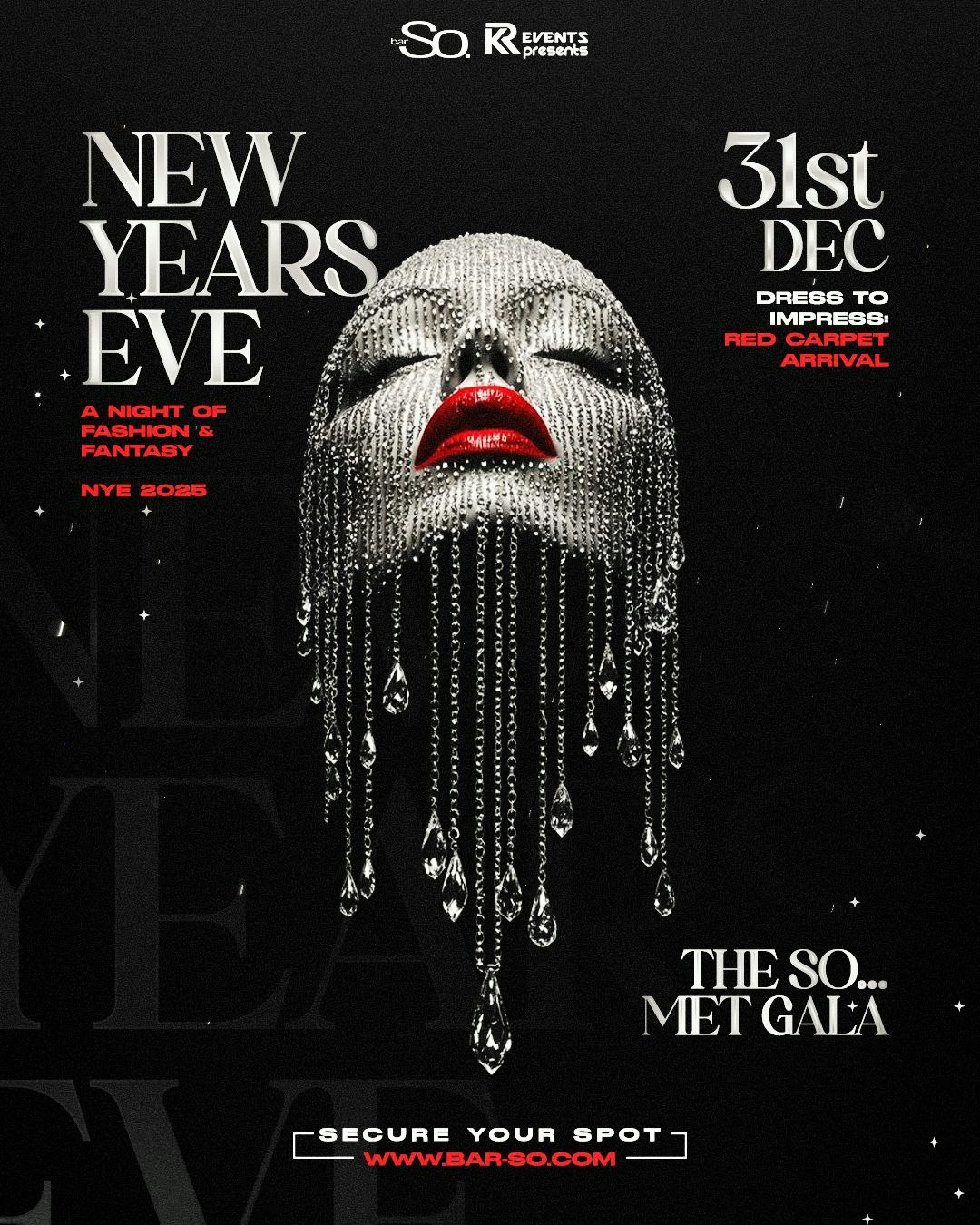 NEW YEARS EVE 2025  | The So Met Gala 31.12.25 @ Bar So Bournemouth