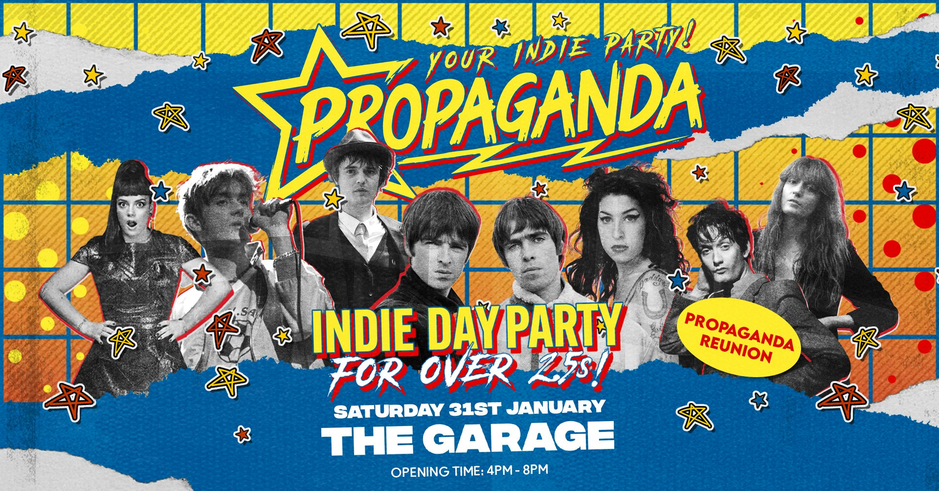 Propaganda Reunion! Over 25s Indie Day Party at The Garage