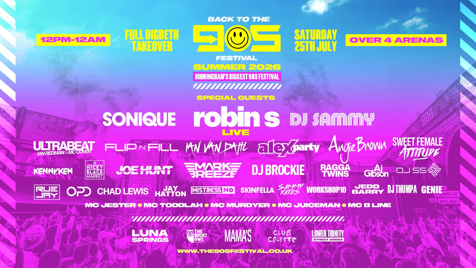 Back To The 90s – Summer Outdoor Festival – Birmingham [TICKETS SELLING FAST!]