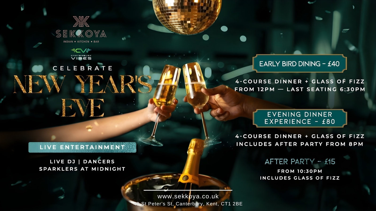 New Year’s Eve Party @ SEKKOYA Restaurant