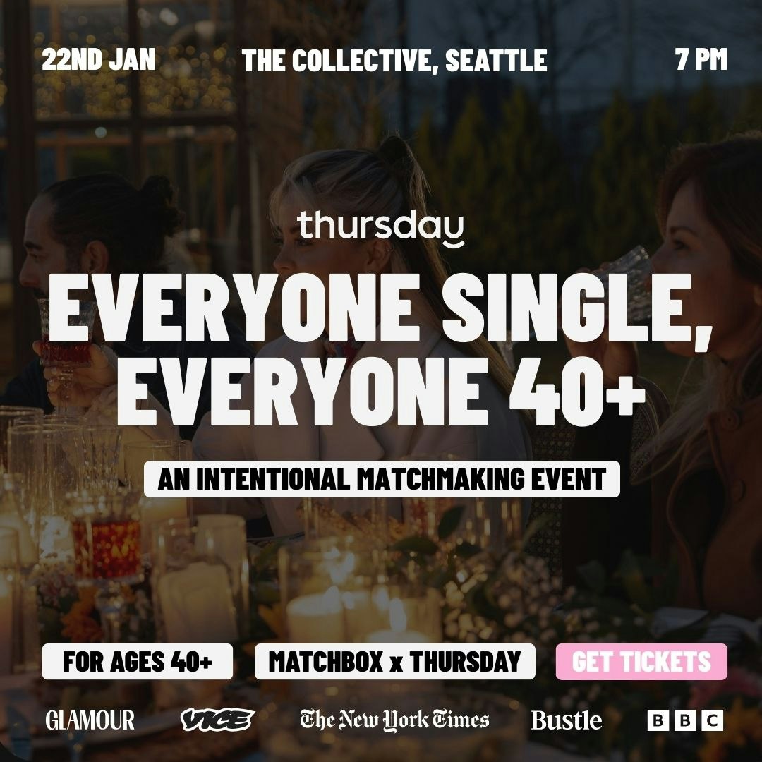 Thursday | Matchbox Party (40+) | The Collective | South Lake Union