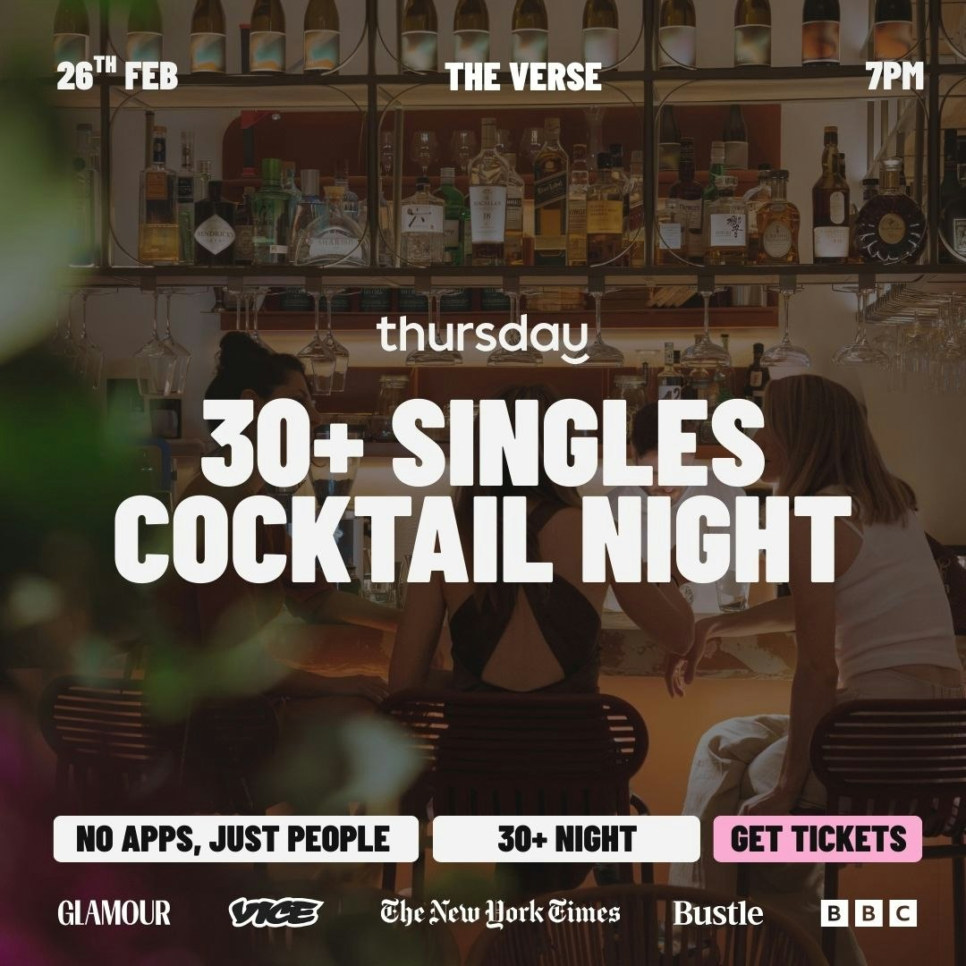 Thursday | 30+ Singles Cocktail Night | The Verse Lisbon