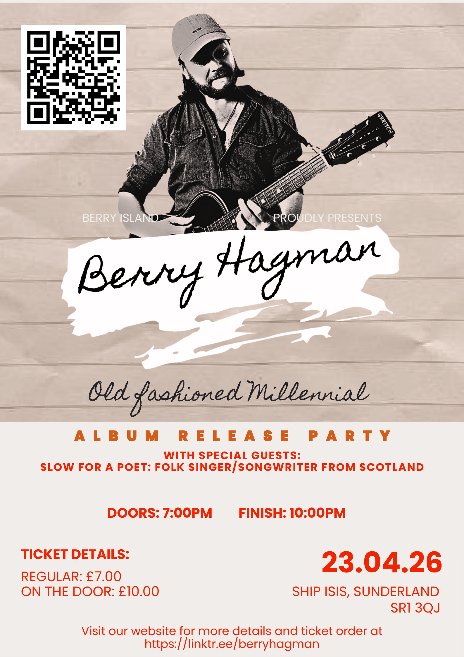 Berry Hagman Album Release Party @ The Ship Isis Sunderland