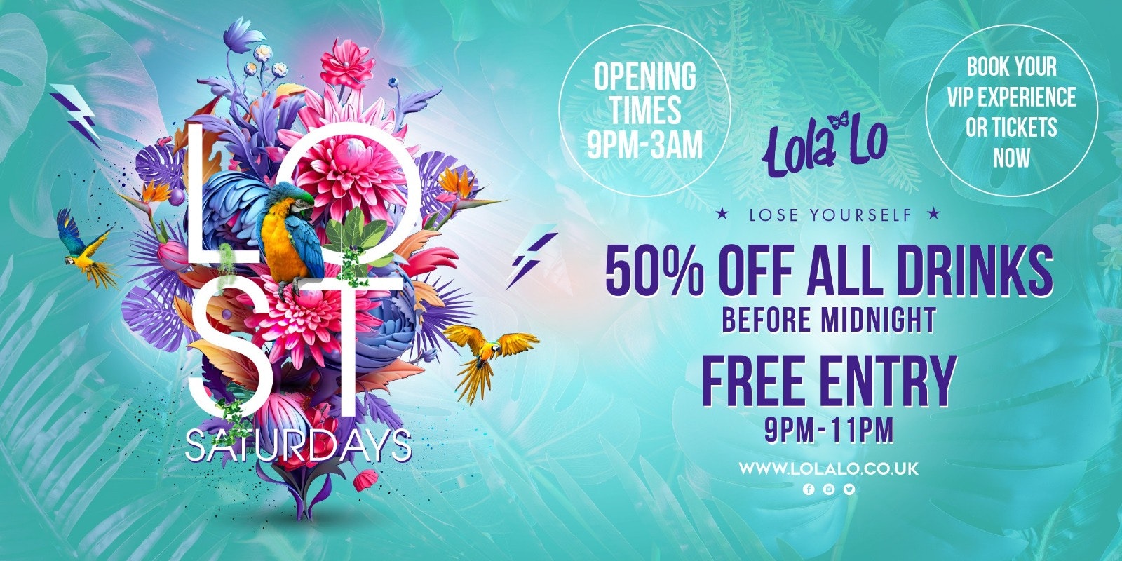 LOST Saturdays @ LOLA LO 🏝️
